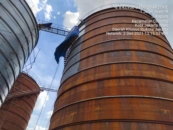 Pekerjaan coating tangki industri