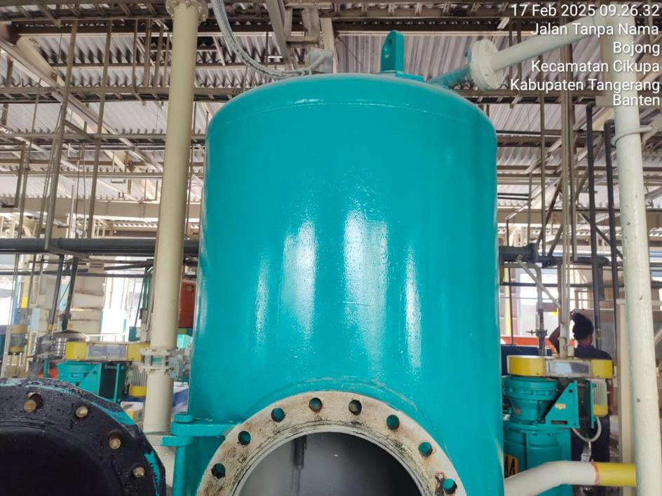 Peralatan industri setelah coating